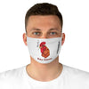 Funky Fried Chicken Face Mask worn by a man, showcasing a quirky chicken design, perfect for foodies and animal lovers.