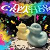 Playful Chaotic Duck Candles Mockup