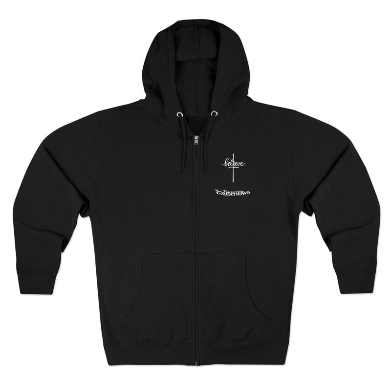 Streetwear Believe Unisex Zip Hoodie - Twisted Creations