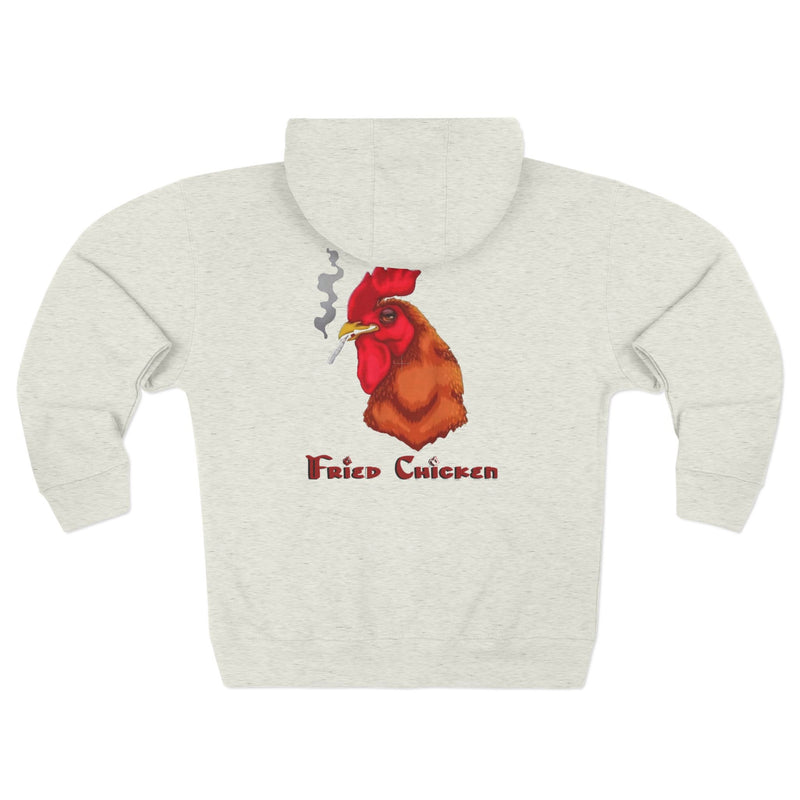 Fried Chicken Unisex Zip Hoodie - Fun Food Lover Gift - Streetwear Style