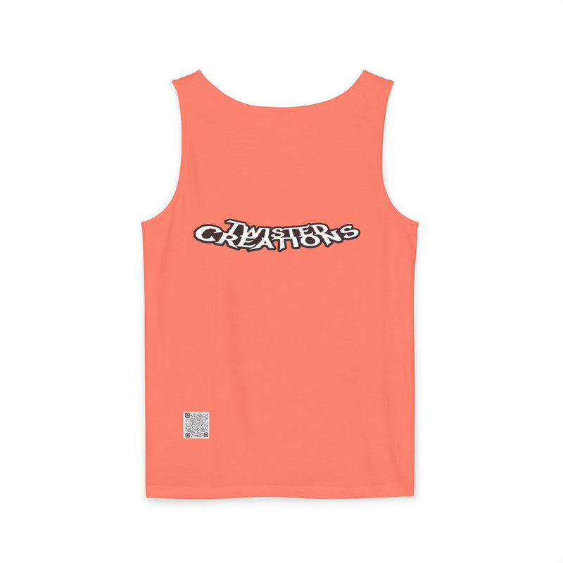 Reel Paper Scissors Tank Top, Fun Summer Casual Wear, Skeleton Graphic Tee, Gift for Gamers