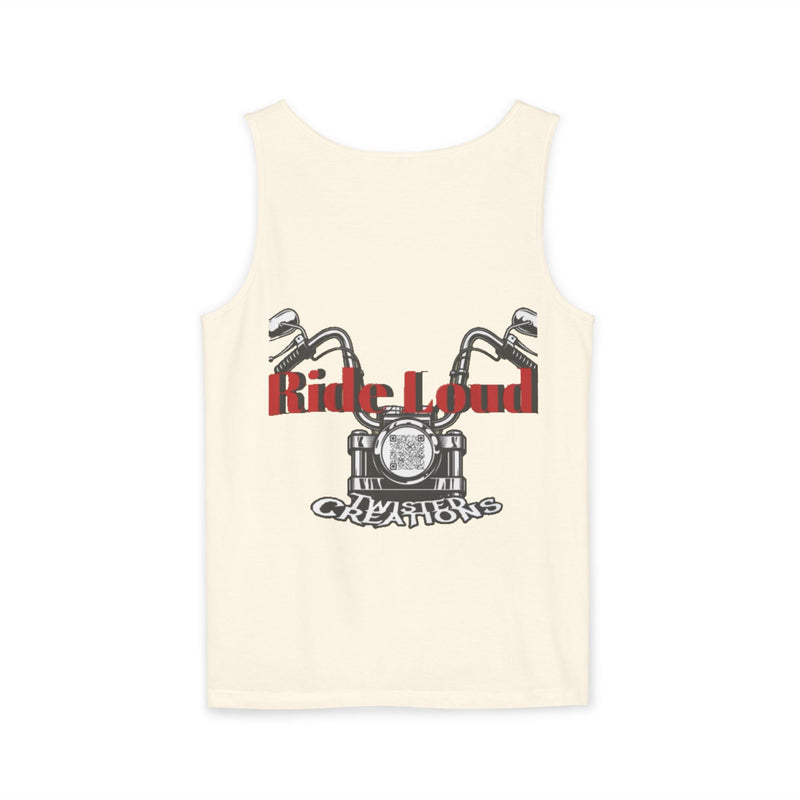 Graphic Unisex Tank Top - Ride Loud Motorcycle Tee, Summer Essentials, Festival Wear, Biker Gift, Casual Apparel
