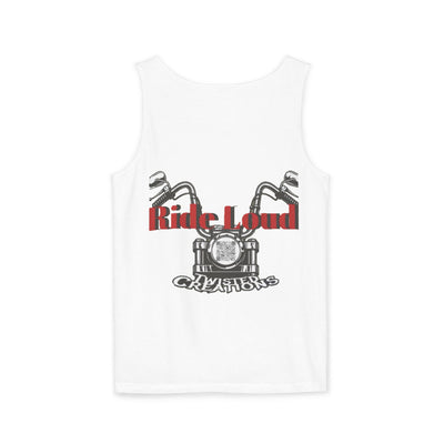 Graphic Unisex Tank Top - Ride Loud Motorcycle Tee, Summer Essentials, Festival Wear, Biker Gift, Casual Apparel