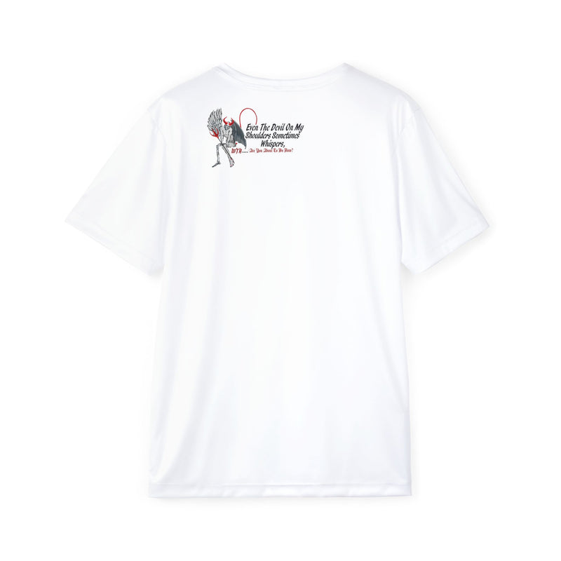 Devil on My Shoulder Unisex T-shirt, Relaxed Fit Tee for Everyday Wear, Perfect for Gifts, Casual Style, Fun Statement Shirt