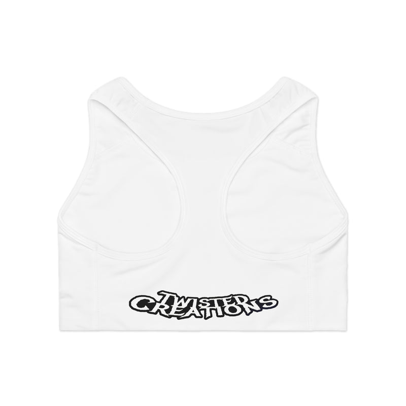 Funny Rock Paper Scissors Win Sports Bra