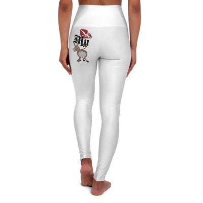 Trendy High Waisted 'Kiss My Ass' Yoga Leggings, Comfortable Sportswear, Athletic Apparel, Fitness Clothing, Workout Leggings, Daily Wear