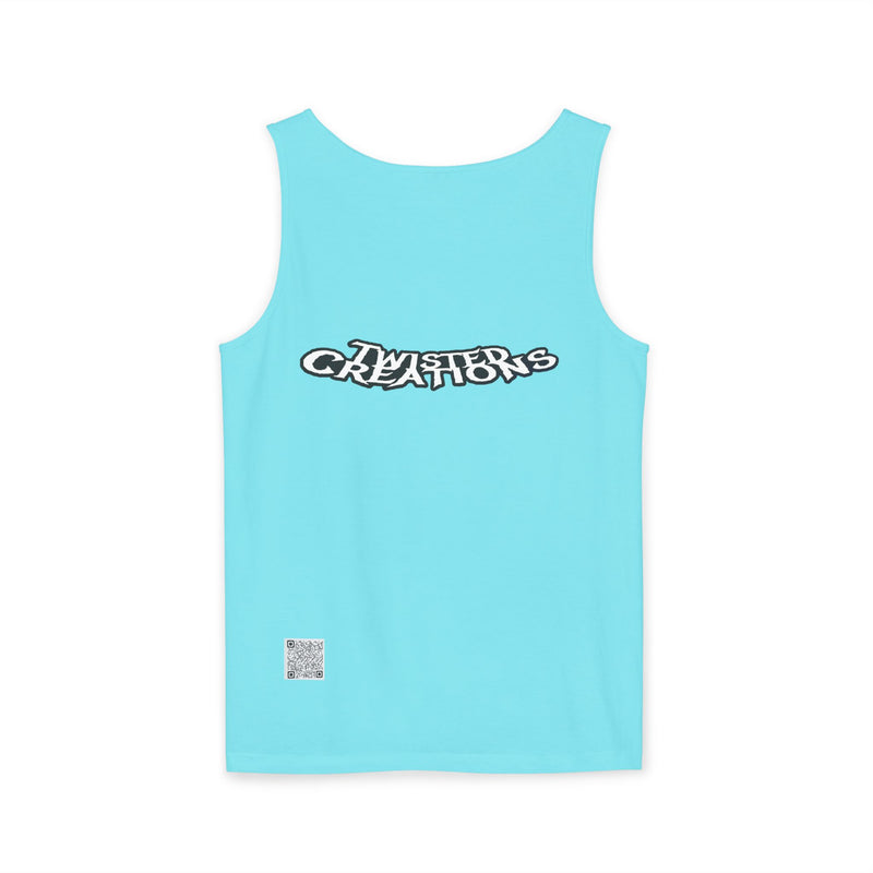Reel Paper Scissors Tank Top, Fun Summer Casual Wear, Skeleton Graphic Tee, Gift for Gamers