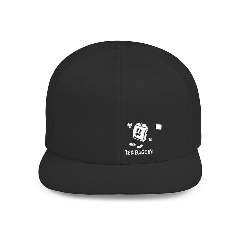 Snapback Cap Tea Bagging Design