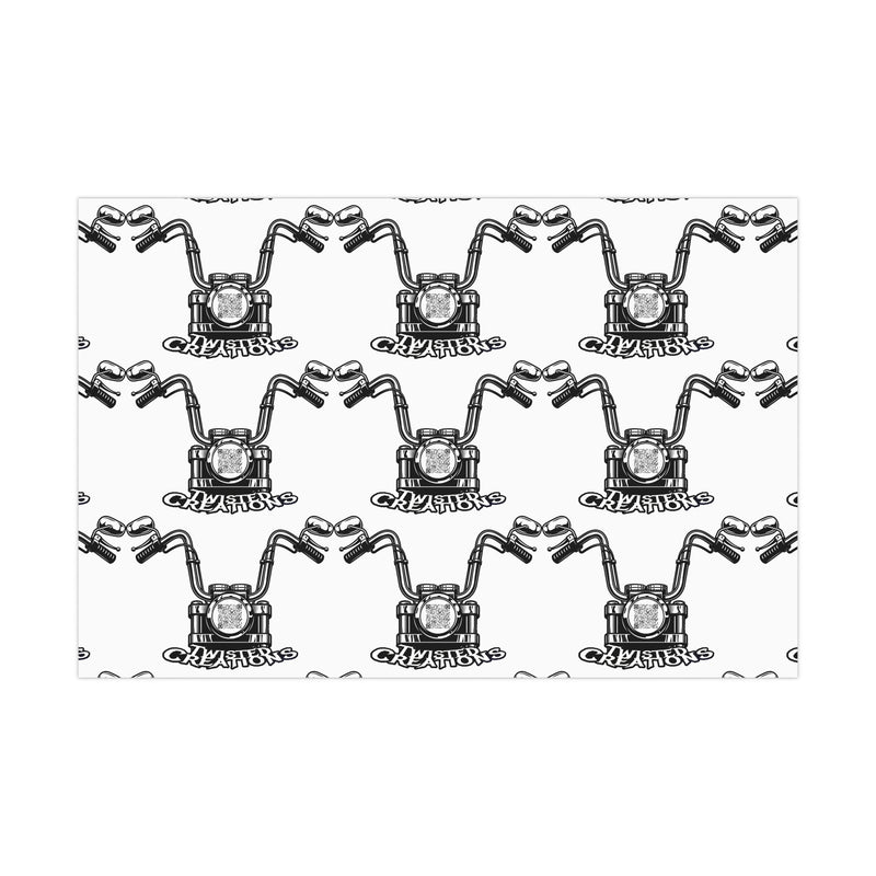 Motorcycle Themed Gift Wrap Papers - Unique Biker Wrapping - Holiday & Birthday