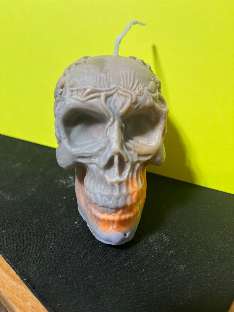 Caesar Skull Candle -
