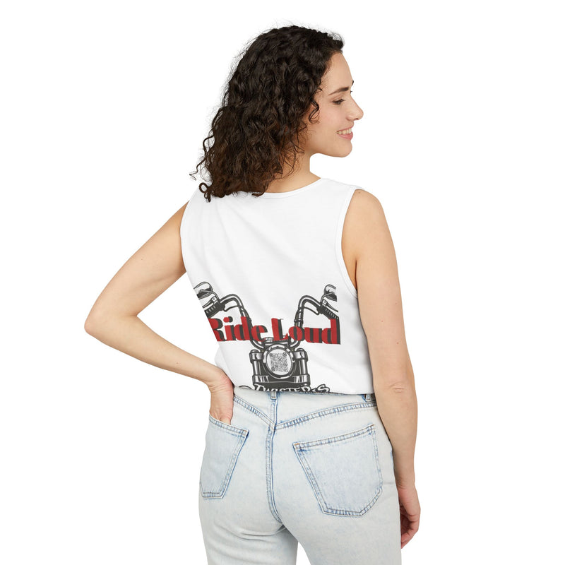 Graphic Unisex Tank Top - Ride Loud Motorcycle Tee, Summer Essentials, Festival Wear, Biker Gift, Casual Apparel
