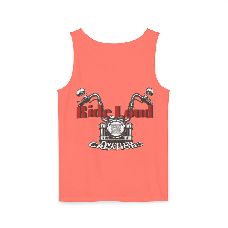 Graphic Unisex Tank Top - Ride Loud Motorcycle Tee, Summer Essentials, Festival Wear, Biker Gift, Casual Apparel