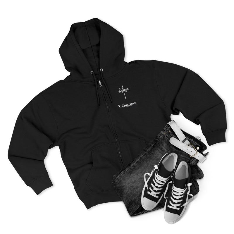 Streetwear Believe Unisex Zip Hoodie - Twisted Creations