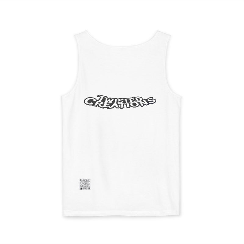 Reel Paper Scissors Tank Top, Fun Summer Casual Wear, Skeleton Graphic Tee, Gift for Gamers