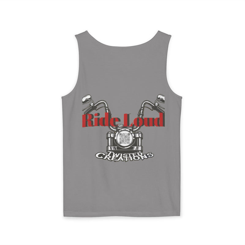 Graphic Unisex Tank Top - Ride Loud Motorcycle Tee, Summer Essentials, Festival Wear, Biker Gift, Casual Apparel