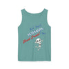 Reel Paper Scissors Tank Top, Fun Summer Casual Wear, Skeleton Graphic Tee, Gift for Gamers