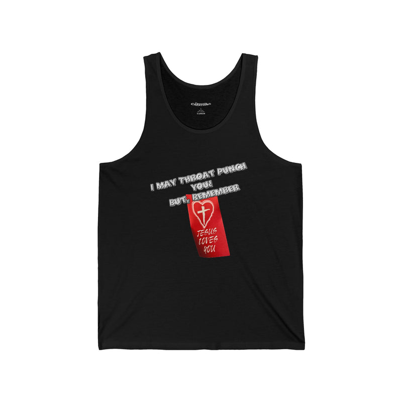 Dark Humor Tank Top Throat Punch 3