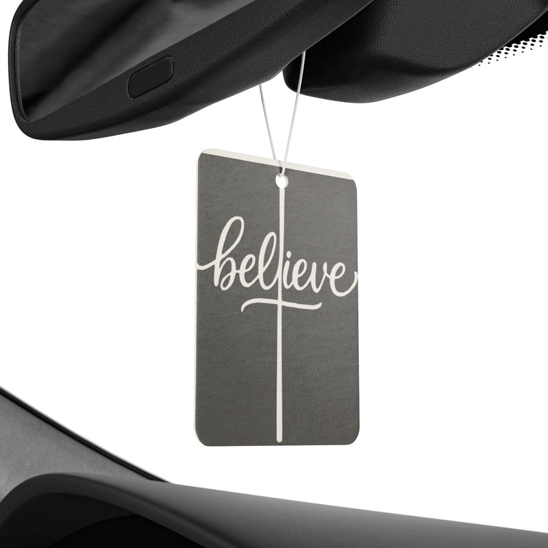 Inspirational Car Air Freshener with 'Believe' Design, Cozy Car Decor, Great Gift for Drivers, Faith-Based Home Fragrance, [...]