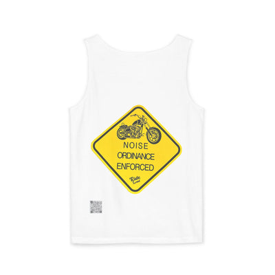 Motorcycle Noise Ordinance Tank Top, Unisex Summer Clothing, Biker Gift, Casual Wear, Beach Top, Graphic Tees