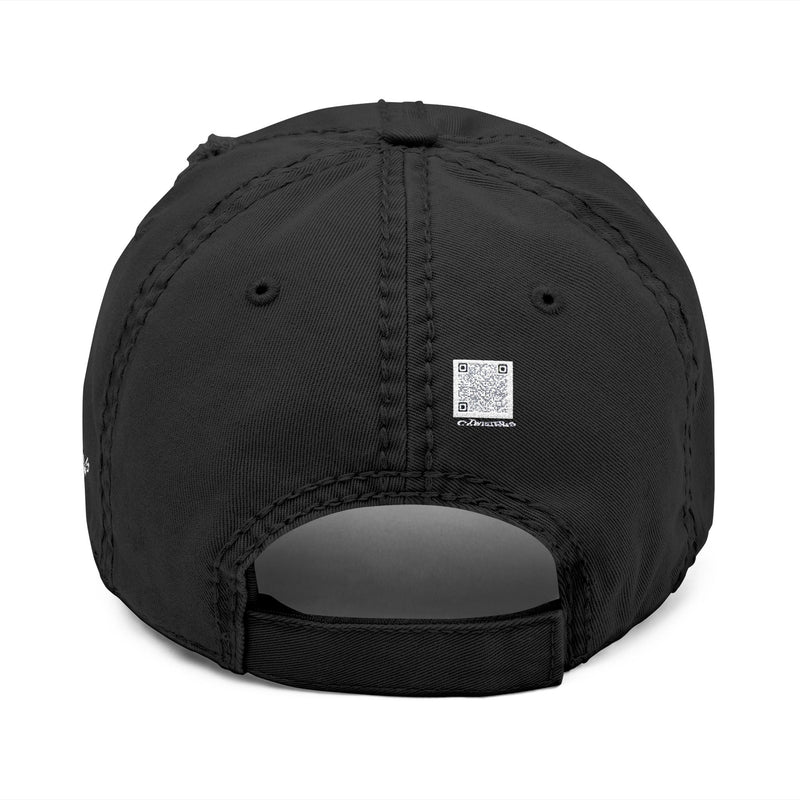 Distressed Dad Hat with Embroidery, Casual Style Cap, Perfect Gift for Father's Day, Trendy Everyday Wear, Unique Fashion Accessory