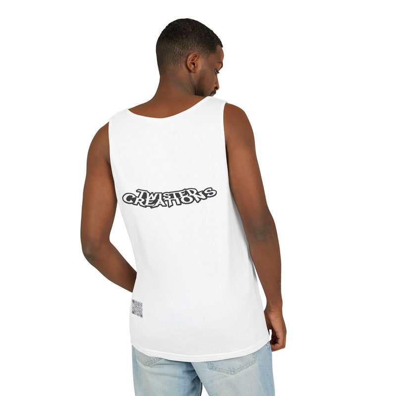Reel Paper Scissors Tank Top, Fun Summer Casual Wear, Skeleton Graphic Tee, Gift for Gamers