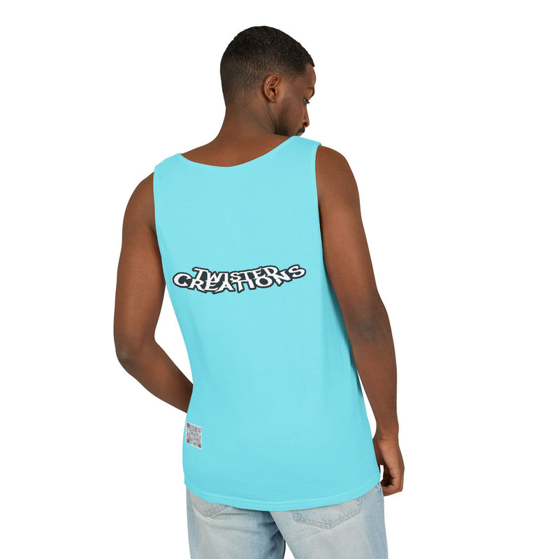 Reel Paper Scissors Tank Top, Fun Summer Casual Wear, Skeleton Graphic Tee, Gift for Gamers