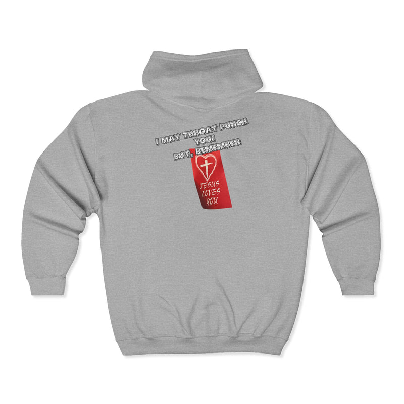 Streetwear Throat Punch 3 Unisex Zip Hoodie - Casual Comfort