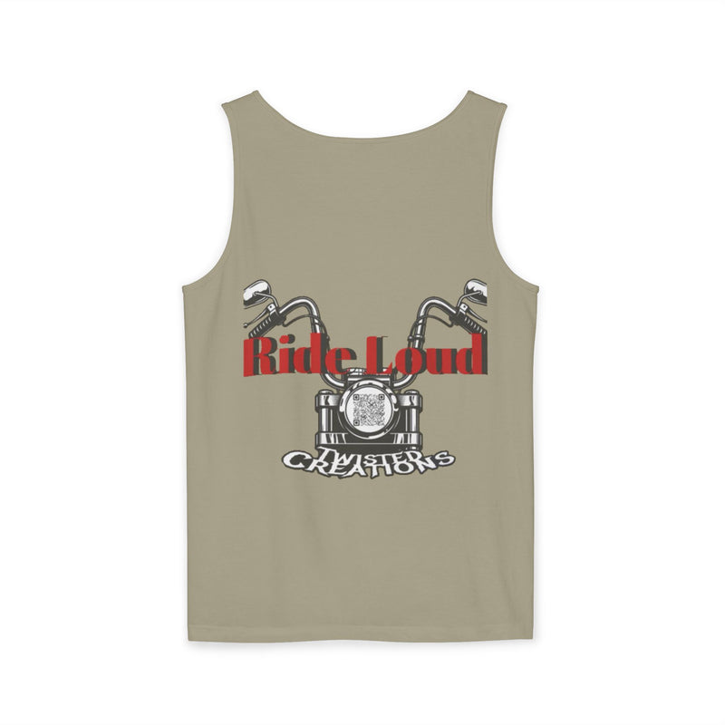 Graphic Unisex Tank Top - Ride Loud Motorcycle Tee, Summer Essentials, Festival Wear, Biker Gift, Casual Apparel