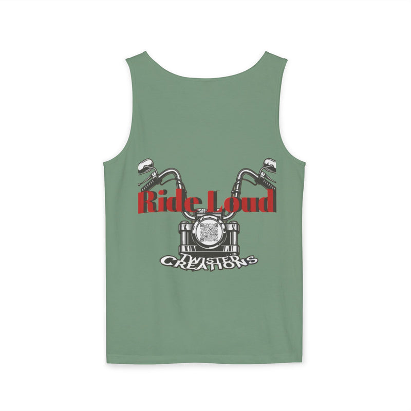 Graphic Unisex Tank Top - Ride Loud Motorcycle Tee, Summer Essentials, Festival Wear, Biker Gift, Casual Apparel