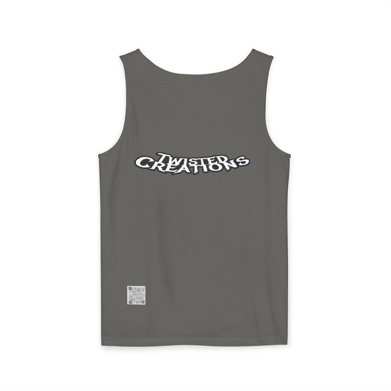 Reel Paper Scissors Tank Top, Fun Summer Casual Wear, Skeleton Graphic Tee, Gift for Gamers