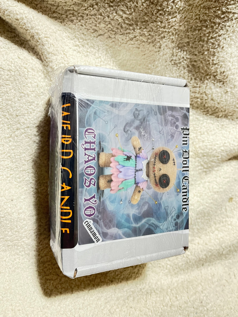 Twisted Creations Pin Doll Candle - Mystical Vibes - Premium Soy Wax - Random Color - Unique Guardian Spirit