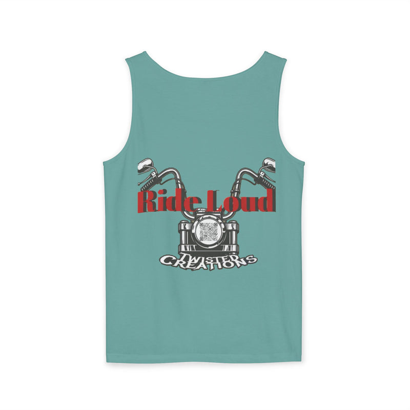 Graphic Unisex Tank Top - Ride Loud Motorcycle Tee, Summer Essentials, Festival Wear, Biker Gift, Casual Apparel