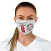 Face Mask Throat Punch while Making Memories Funny Fabric Covering worn by a woman, showcasing vibrant design and comfortable fit.