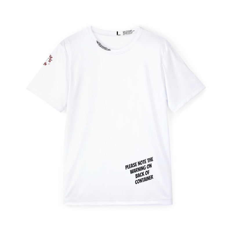Warning Label Moisture Wicking Tee - Unisex