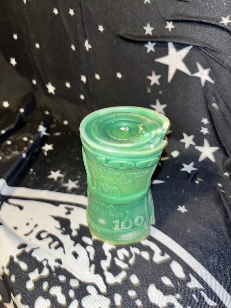 Money Roll Pillar Candle -