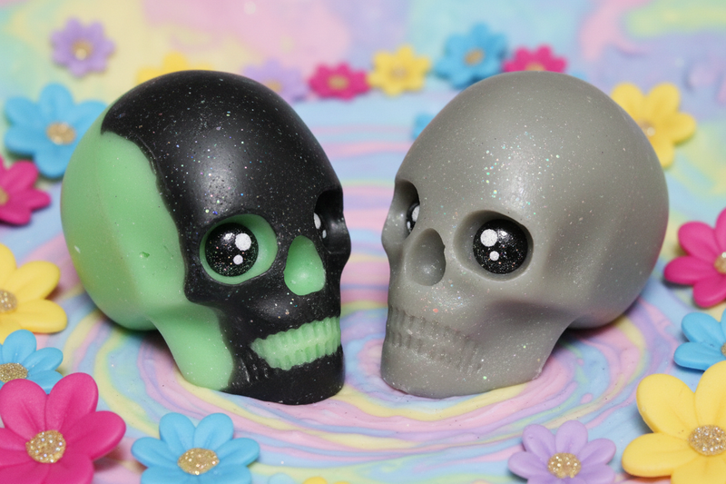 Cute cartoon skull wax melts