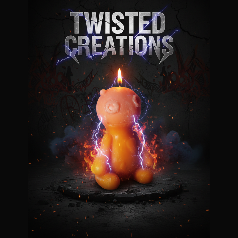 Dark Edgy Twisted Creations Candle Mockup