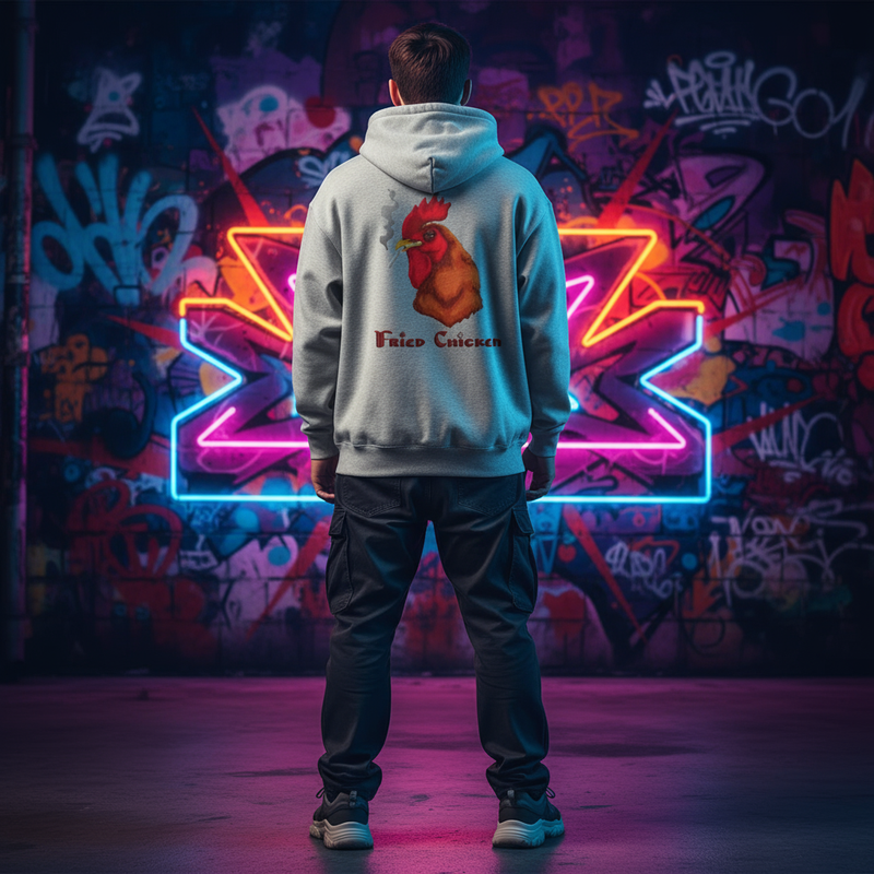 Fried Chicken Hoodie - Back View