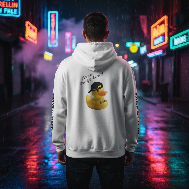 Fun Graphic Hoodie - Back with Duck
